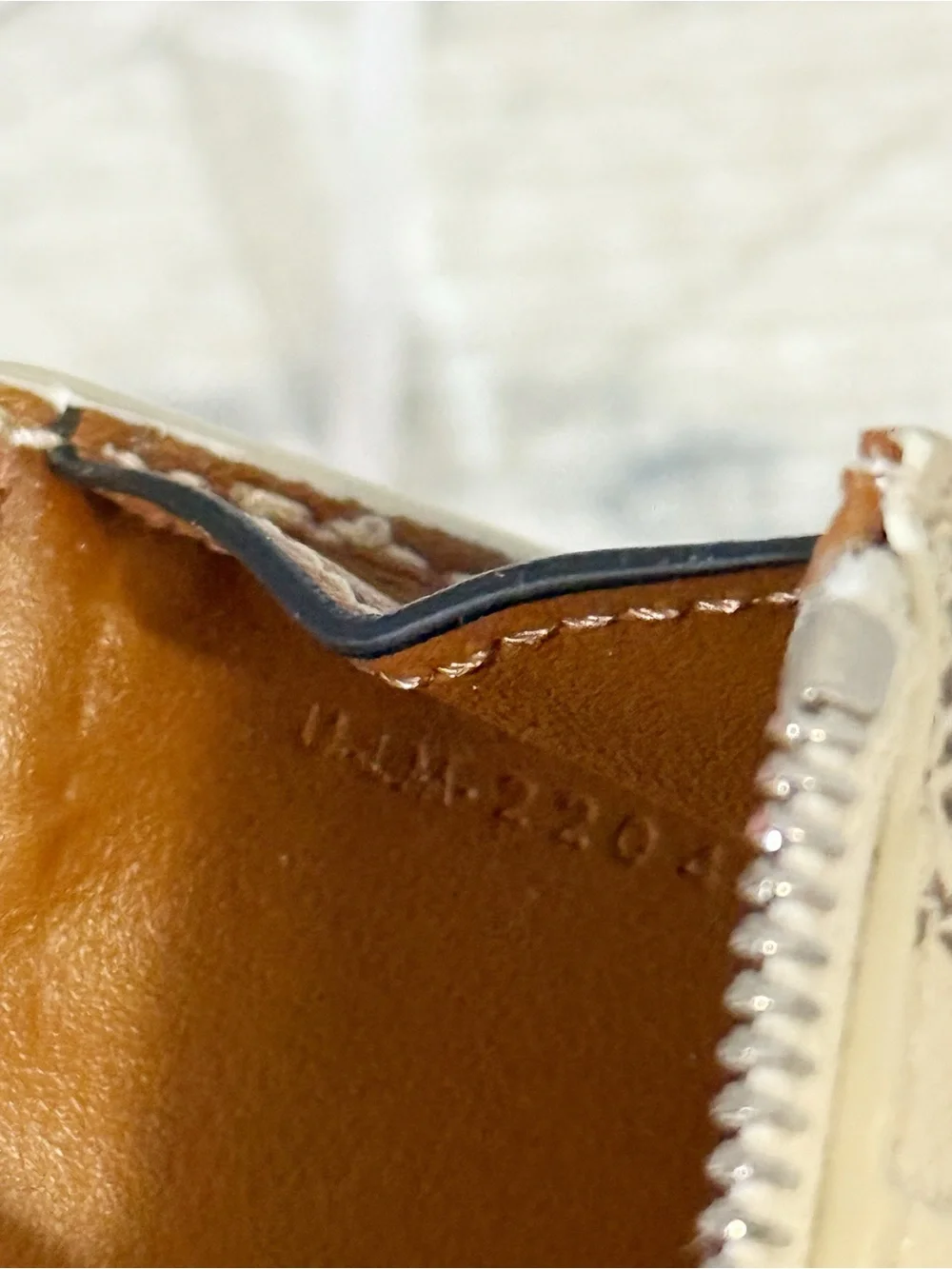 Celine Triomphe Canvas & Leather Zipped Card Holder Wallet